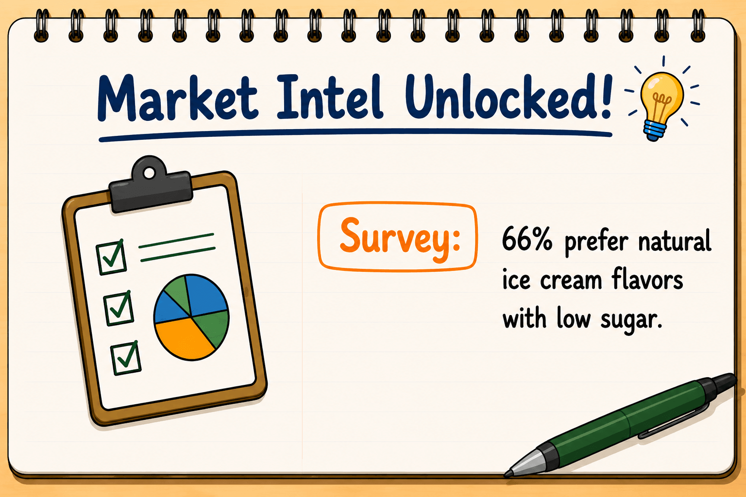Market intel: 66% prefer natural, low-sugar ice cream flavours