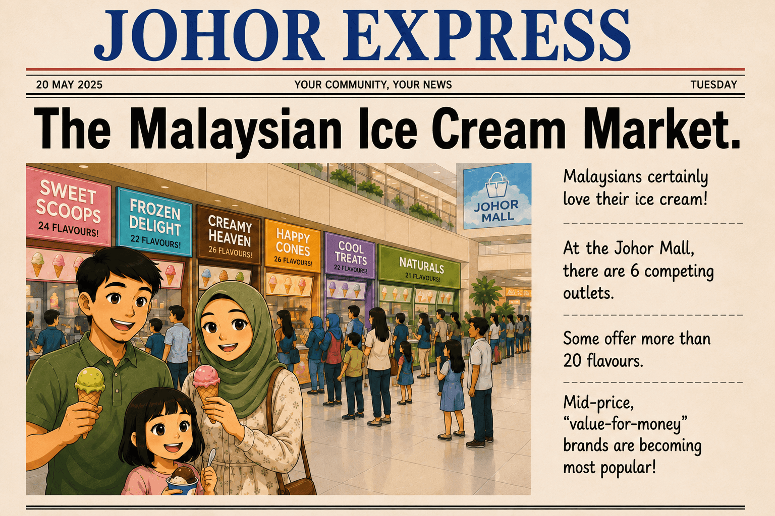 Johore Express: The Malaysian Ice Cream Market